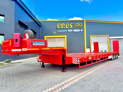 5 meters Width Lowbed Semi-Trailer